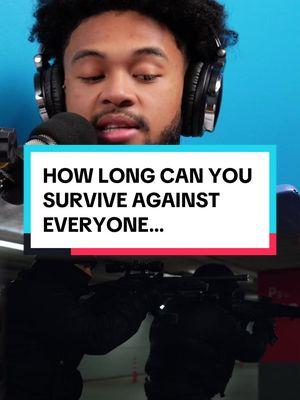 How Long Can You Survive Against EVERYONE… 😳🚴🏾‍♂️ LMK ⬇️ #noregulars #podcast #fyp #hypothetical #survival #scenario 