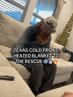 This heated blanket is a LIFESAVER during this cold front in Texas🥶 how yall holding up? #heatedblanket #lunarnewyear #texascoldfront #electricblanket 