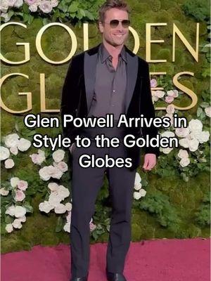 One thing #GlenPowell is going to do is look good on a red carpet. The star, nominated for his role in #HitMan, arrived at the #GoldenGlobes where the carpet is just heating up. Tap ‘Read More’ to see all the looks from tonight’s carpet. 