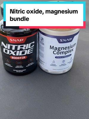 Nitric oxide is Gerard from super foods like beetroot and red, spinach and black pepper, which are all in this nitric oxide complex and what does nitric oxide do for you. I can tell you it does wonders for me. It helps with your immune system. It helps with circulation and muscle recovery. It helps with so much and then you have the magnesium complex. What does magnesium do for you? It helps boost your immune system as well and has so much other. It’s really good for mental health and sore muscles of course results may vary so always consult with your physician before starting anything new but if you’d like to take control of your health, then go ahead and start with this bundle. Click on the link and let’s get started today. @Snap_Supplements #snapsupplements #fy #hello2025 #newyearnewaura #Magnesium #magnesiumcomplex #NitricOxideBooster #nitricoxide #menshealth #hearthealth 