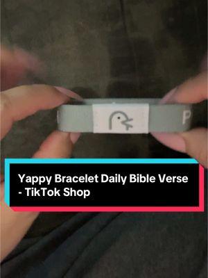 Yappy Bracelet Daily Bible Verse ✨ #dailybibleverse #yappybracelets #poweredbyfaith #tiktokshopfinds #newyearnewaura #christiantok #braceletbusiness #bibleverses 