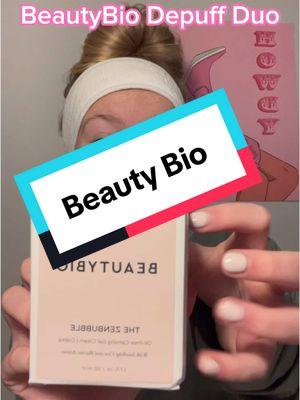 Zenbubble and Eyelighter gifted by BeautyBio 💞 @beautybio #beautybio #gifted_by_beautybio #depuffwithme #depuffing #puffyeyes 