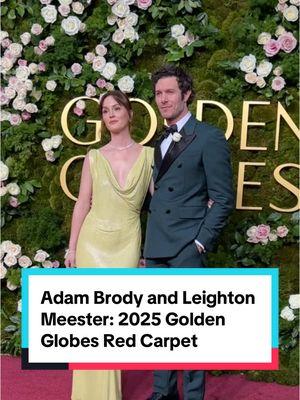 Spotted: #AdamBrody and #LeightonMeester have arrived at the 2025 #GoldenGlobes. #theoc #nobodywantsthis #gossipgirl #blairwaldorf #sethcohen 