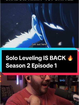 PEAK IS BACK 🔥 #sololeveling #sololevelingseason2 #oredakelevelupnaken #anime #animetiktok #animereconmendations #sungjinwoo #chahaein #igris #actionadventure #fantasyanime #itsdavetv 