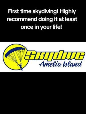 #feelingfree #skydiveameliaisland #livingmybestlife #hellzyeahletsdrink