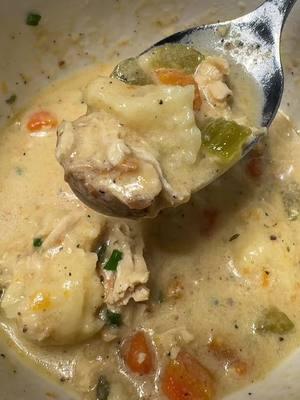 I’m still sick, so this recipe from @Tini👩🏼‍🍳🔥 was absolutely perfect! #chickenanddumplings #coldweatherfood #recipesoftiktok 