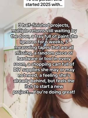 It’s easy to feel like everyone else has it all together, but trust me—we’re all just figuring it out one project at a time. This space is for anyone who wants to learn, laugh, and tackle DIY projects without the pressure of perfection. What’s one thing on your to-do list you’re determined to finish this year? If  you’re ready for real, relatable DIY content (with a side of ADHD & mild chaos), hit that follow button. Let’s do this together!#diyhomeprojects #doityourself #powertoolsarefun #womenwhodiy 