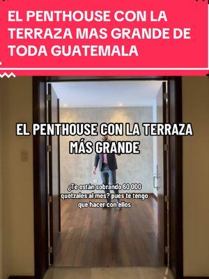 Apartamento en renta tipo penthouse con la terraza privada más grande de toda Guatemala y vistas panomaricmas de la zona más exclusiva de la ciudad de Guatemala. Tu mejor vida la vas a vivir en este apartamento donde el balance entre lo social y lo familiar existe a la perfección. Además serás parte del residencial familiar más cotizado de Guatemala, Avita. 4 habitaciones cada una con baño y walking clóset todos los ambientes con balcón para una ventilación e iluminación natural increíble. Habitación principal con doble walking clóset y terraza de más de cien metros cuadrados con vistas panorámicas #penthouse #realestate #bienesraices #luxury #propertytour #longervideosontiktok 