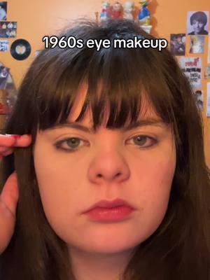 The faces I make while doing the bottom lashes 💀 #1960s #1960smakeup 