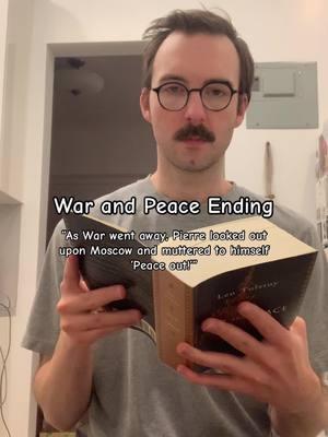 I finally finished #BookTok #warandpeace #storytime #lol #jk 