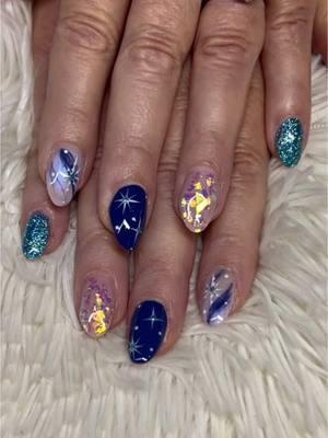 Out with Christmas and in with some icy winter nails! #AlmondNails #ShortNails #IcyNails #WinterNails #Learning #Education #FYp discount code queendianna ##bluenails