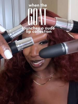 @MAC Cosmetics USA really came through for the dark skin babes 👏🏿🙌🏿 which shade are y’all gonna get first?! the new MAC nude lipstick collection is available NOW at MAC and @Ulta Beauty ! #ad #CocoaSwatches #maccosmetics #nudelipcombo 