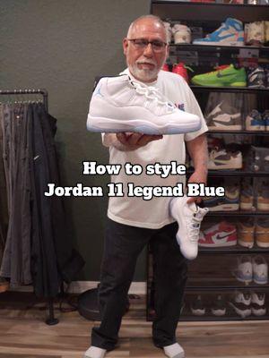 How to with the OG 😏 Shoes: Jordan 11 Legend Blue #explore #howtostyle #jordan11 #newfitfeelin #sneakerhead 