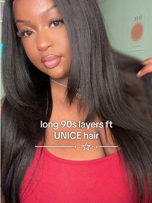 these layers did something to me icl  ✂️ yaki straight for the win! #yakistraight #faceframinglayers #90slayers #gluelesswig #unicehair 