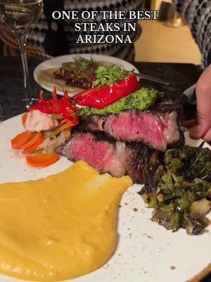 Have you tried this carne asada mesquite grillled ribeye at Vecina in Phoenix?! One of my favorite restaurants where every dish is amazing 🤌🏻 #bestfoodphoenix #arizonafood #restaurants 