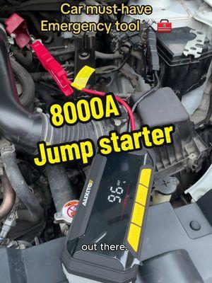 Strong power and high peek jump starter best for ur car#jumpstarter #emergency #emergencytool #cartool #carmusthave #auxito #car #auxitojumpstarter #TikTokShop #battery #fypシ #fyp #foryou 