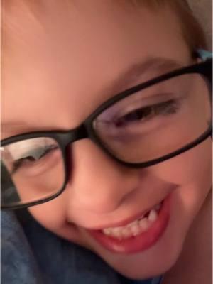 #stitch with @Katie Wilson  He just got these bad boys about 3 days ago and has been rocking them ever since 🥹🥹 #glasses #glassesareamazing #babyglasses #toddlerglasses #kidswithglasses #toddlerswithglasses 