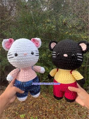 Les gustan?😍🧶 #fyp #parati #tejidosacrochet #fortnovosel #crochetcats #crochetplusie #crochetcats #catcrochet #mcknitscreations #blackcat #kittycrochet 