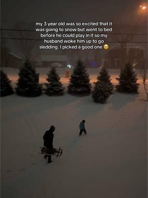 I love getting to watch core memories being made right outside my window 🤍 #snow #sledding #corememory #dadandson #motherhood #momcontent #MomsofTikTok #marriage #parenting 