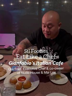 Welcome back to Episode 9 of the STL Foodies series ✨Eat Like a Chef✨ This time, we’re eating the co-owners and executive chefof @nudohousestl & @maileestl the pho king himself, @phokingqui at one of his favorite restaurants in Saint Louis, @gianfabios_italian_cafe , and trying some of his favorite dishes! 📍127 Hilltown Village Ctr, Chesterfield ✨ open Monday - Saturday 5 - 9 PM Special thank you to the @gianfabios_italian_cafe owners for the hospitality✨ STL Foodies tip: Get appetizers, mains, pasta and never skip dessert. This is a great date or family dinner spot✨ #stlfoodies #besttacos #gianfabio #eatlikeachef #stlfood #eeeeats #Foodie #stlfood #stleats #sicilian #mailee #stleats #pasta #italian 