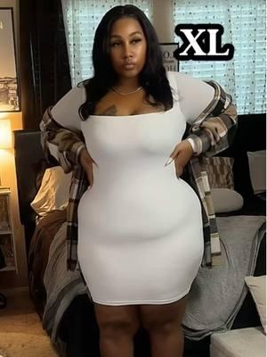 We Wear White Whenever We Want Around Here! #CapCut #hyz #bodycon #plussize #apronbelly #tiktokshopfinds 