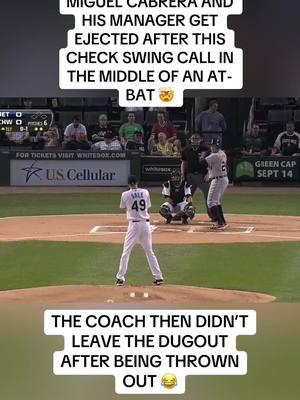 The manager wouldn’t leave 🤯 #baseball #tigers #whitesox #umpires #ejected #umpiresoftiktok #sports #fyp 