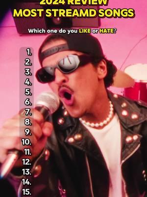 Most Streamed Songs of 2024 #brunomars #music #hitsongs #2024 #playlist #fyp