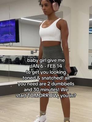 Lessgooo l!nk in b!0 #dumbbellworkout #newyearworkoutchallenge ##snatched #snatchedwaist #workoutsforwomen 