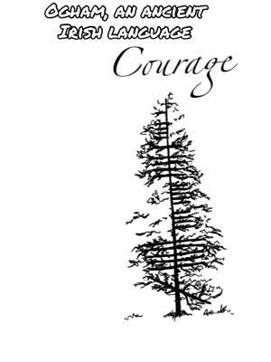 #ogham #irish #language #courage #tree #sullivanfineart #sulbone #art #artist 