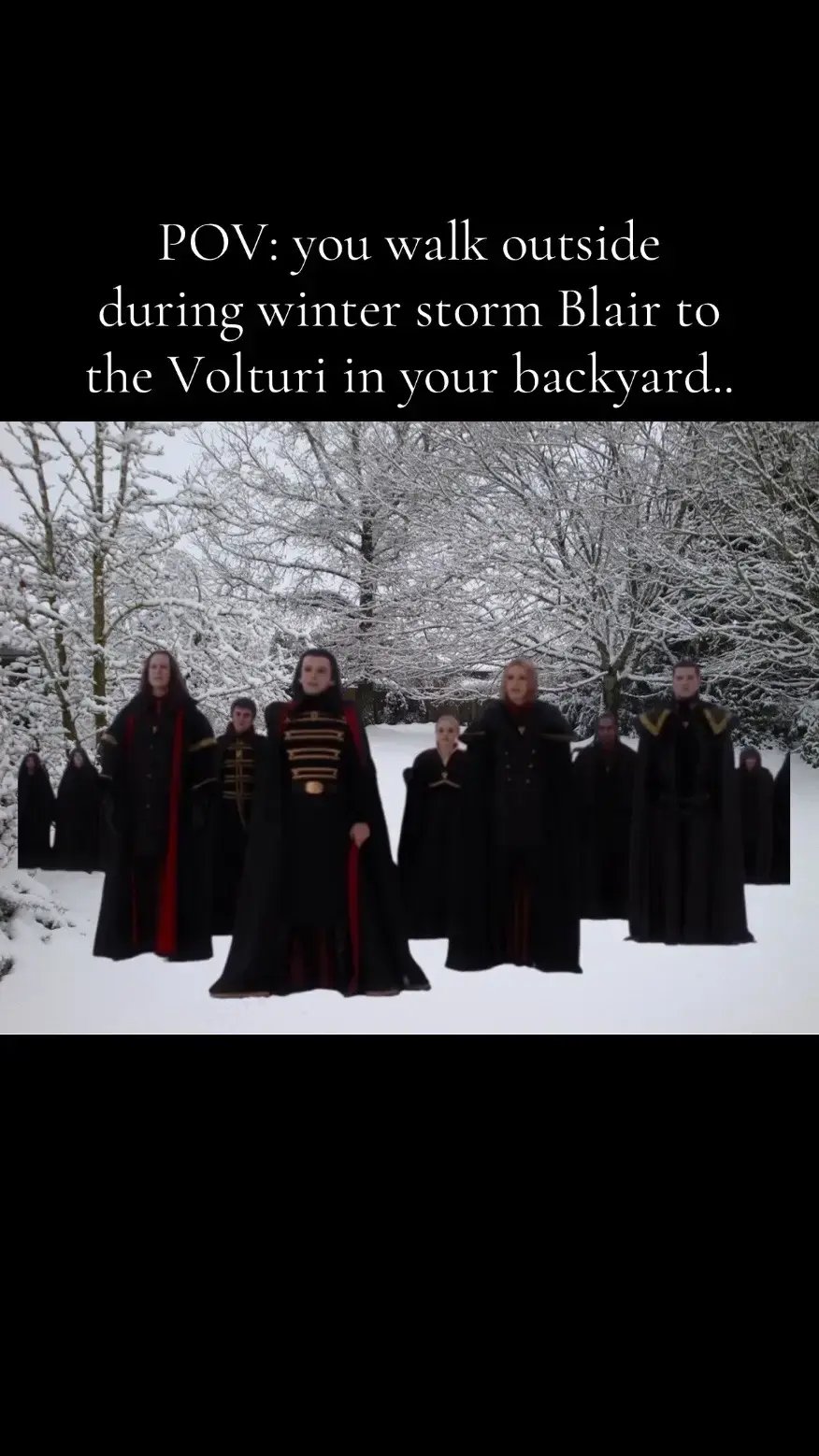 😂😂 #winterstormblair #twilight #breakingdawn #volturi #meme #missouri #kansas #kansascity #snow #fyp 