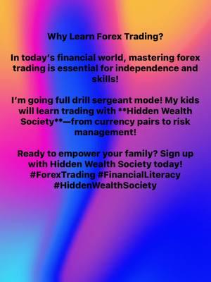 Ready to empower your family? Sign up with Hidden Wealth Society today! 📈💰 https://hiddenwealthsociety.com/?mt=sub,rep,ValhallaIG11 #ForexTrading #FinancialLiteracy #hiddenwealthsociety📈📉📊 #Futureinvestors #kidsinvesting #skills4all 