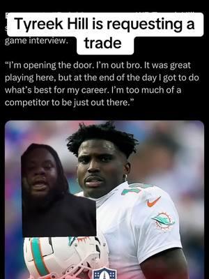 superstar WR Tyreek Hill says he wants a trade out of Miami in his post-game interview.  #greenscreen #tyreekhill #miamidolphins #mikemcdaniel #nfl #sportstiktok #sportstalk #fyp #explorepage 