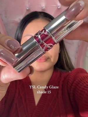 YSL Candy Glaze shade 15 😍Obsessed @YSL Beauty THE CANDY GLAZE LIP GLOSS STICK BLENDS THE SHINE OF A GLOSS WITH THE CARE OF A BALM, DELIVERING JUICY GLAZED COLOR AND RICH MOISTURE WITH EVERY APPLICATION. INFUSED WITH HYALURONIC ACID & POMEGRANATE FOR THE PERFECT PLUMP BECAUSE YOUR LIPS DESERVE THE BEST. #GIFTEDBYYSLBEAUTY #giftedbyyslbeauty  #yslbeauty #ysl #ysllipoils #lipoil #YSLBeautyPartner #LoveShine #lipoilstick #yslbeauty #beauty #ysllipstick #yslbeauty #yslloveshine #hydratinglipgloss #ysl #yslbeauty #candyglaze #lipstick 