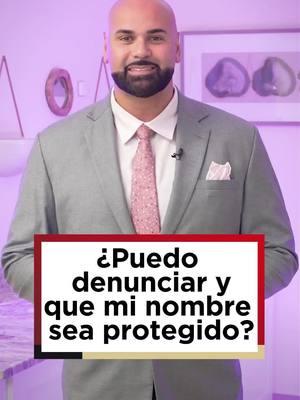 Su nombre está protegido al denunciar a su patrón o la persona que le agrede. ✅ La persona problemática ni se entera de la situación. Si tiene miedo, es entendible pero tenga toda la seguridad que estaremos a su lado durante todo su proceso. 📲 ¿Necesita ayuda? Llame al número en mi perfil o envíame un mensaje para comenzar a ordenar su situación. ¡Entre más rápido, mejor! 📌 Los resultados pueden variar. Es necesario realizar una consulta para determinar si eres elegible. Este mensaje es solo informativo y no reemplaza el consejo legal. #ChrisAlonso #AbogadoDeInmigracion #AyudaLegal #ProteccionDeTestigos #ProteccionLegal #ArreglarPapeles #VisaT