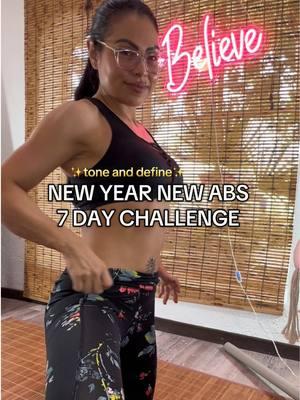 🎉 New Year, New Abs 7 Day Challenge! 🎉 Ready to strengthen your core, tone and define your abs? 💪 ✨Join me for this quick and effective abs workout designed to kickstart your fitness goals. No equipment needed just your determination and a a feel minutes a day! Yay!! Let’s make 2025 the year of strong, sculpted abs. Who’s in? 🙌 #newyearnewme #Fitnesschallenge #core #abs  #CoreWorkout #creatorsearchinsights #beginnerworkout #loseweight #absexercises #workoutforwomen #momworkout  #thatfitthing #nafitness #nafitonmyterms #CapCut #fu #fyp 