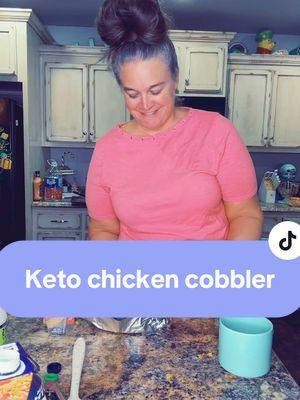 This keto chicken cobbler was so good and I had it leftover and it’s good that way too. #tryingtocook #cookingvideo #chickencobbler @Your Barefoot Neighbor #ketorecipe #amusingangelina #cookingwithangelina #fyp 