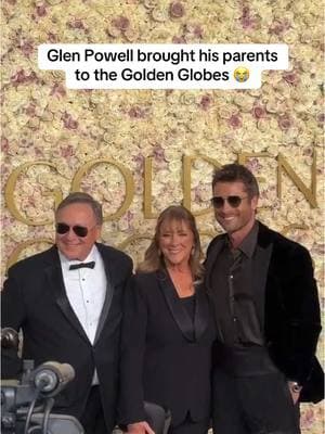 Glen Powell is so sweet, my heart 🥹😭🩷 #glenpowell #goldenglobes #goldenglobes2025 #glenpowelledit #redcarpet 