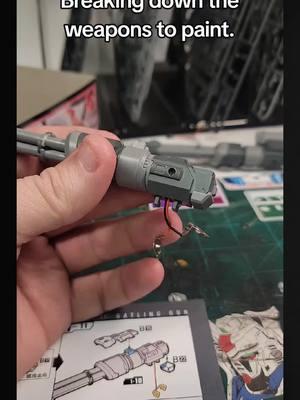 Getting the heavy gatling cannons ready for the MG Heavy Arms.  Just grossly overloading the weapons system for this project. #gundam #gunpla #gundamtiktok #gundamcommunity #gunplacommunity #mecha #anime #scalemodel #modelkit #plamo #mobilesuit 