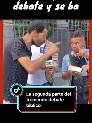 La segunda parte del tremendo debate bíblico teólogo no aguantó el debate y se ba#debate #biblico #teologo #hombres #segundaparte #livehighlights #liveforthechallenge 