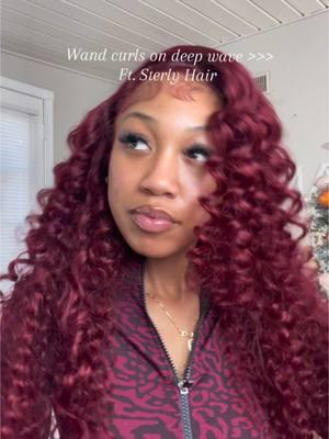 This color plus the curls 😍 @sterlyhair_shop #sterlyhair #deepwave #wandcurls #redhead #installtutorial #flipover 