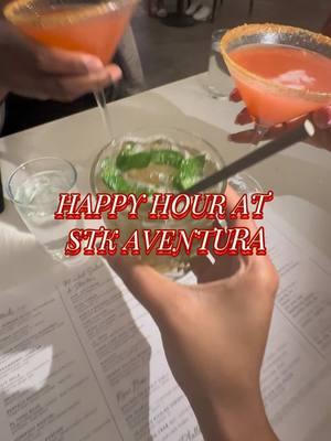 $3 $6 $9 happy hour menu at stk Aventura #stkaventuramall #fyp #stkhappyhour #thingstodoinmiami 