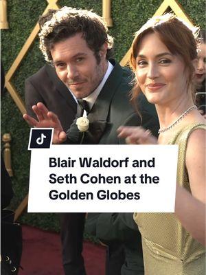 Leighton Meester and Adam Brody at the Golden Globes 🤍  #goldenglobes #goldenglobe #goldenglobeawards #adambrody #leightonmeester #sethcohen #blairwaldorf #redcarpet 