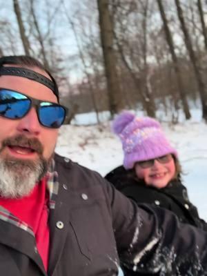 No drink mix tonight so here a video of addy and I sled riding. #family #sledriding #wholesome #familyfirst 