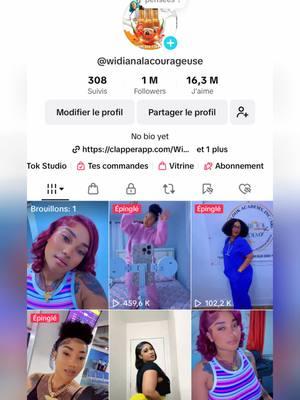 1 Million Followers Pou #widianalacourageuse BBM yo☺️✊🏻 Merci beaucoup 😊 💃🏻💃🏻💃🏻🤗🔥🔥🔥San nou pa tap genyenl fanatik Fidèl Mw yo💯💯✅ Mw renmen nou anpilll Mes amours❤️🙏🏻 nou special 🤗 #TeamUnion🏹💛💛🦅✍🏻 