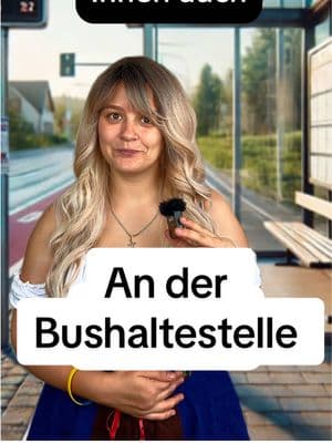 An der Bushaltestelle (Dialog) #німецька #deutscherhumor #deutsch #lerngerman #deutschlernen #німецькаонлайн #deutschememes #викладачнімецької #dialog 