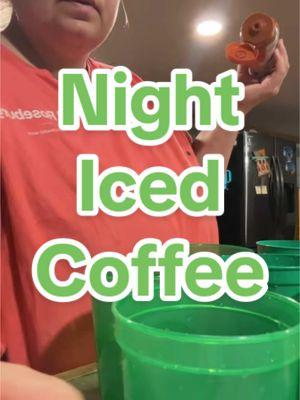 Night time iced coffee as a bribe to get a few helping hands ! #bribery #icedcoffee #coffee #nighttimecoffee #nightcoffee #kidscoffee 