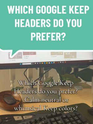 The Headers you use can completely change the aesthetic of your Google Keep. #googlekeep #plannertok #planneraddict If 