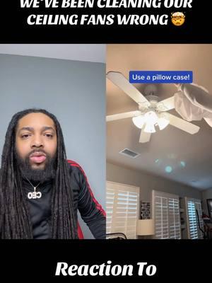 #duet with @Jodi Weller Scheibe We’ve been cleaning our ceiling fans wrong 🤯 #LifeHack #lifehacks #howto #didyouknow #todayyearsold #lifesbook_ceo #CleaningHacks #cleaningtiktok #ceilingfan 