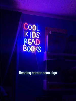 #readingcorner #books #neonsign #playroom #fyp #playroominspo 