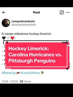 An OT thriller and 600 career points for Sebastian Aho and the Hurricanes today against the Penguins especially after last night’s shutout vs. the Wild! #creatorsearchinsights #NHL #hockey #hockeytiktoks #hockeytok #pittsburghpenguins #sports #sportstiktok #carolinahurricanes #sebastianaho #fyp #foryoupage #fy  Ice Hockey Best Moments 